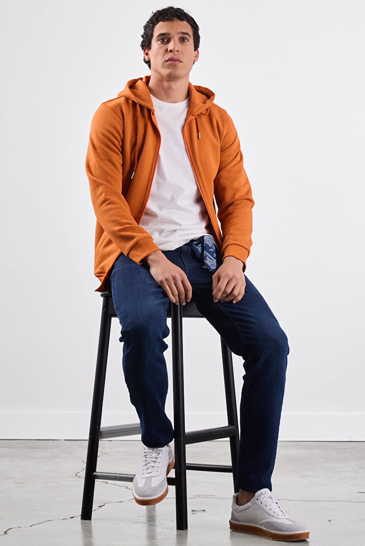 Kiremit    Erkek Sweatshırt - Regular Fit