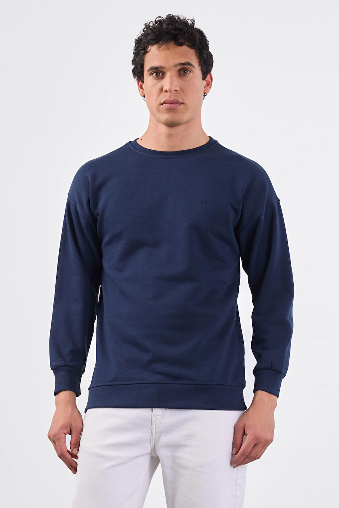 Lacivert    Erkek Sweatshırt - Regular Fit