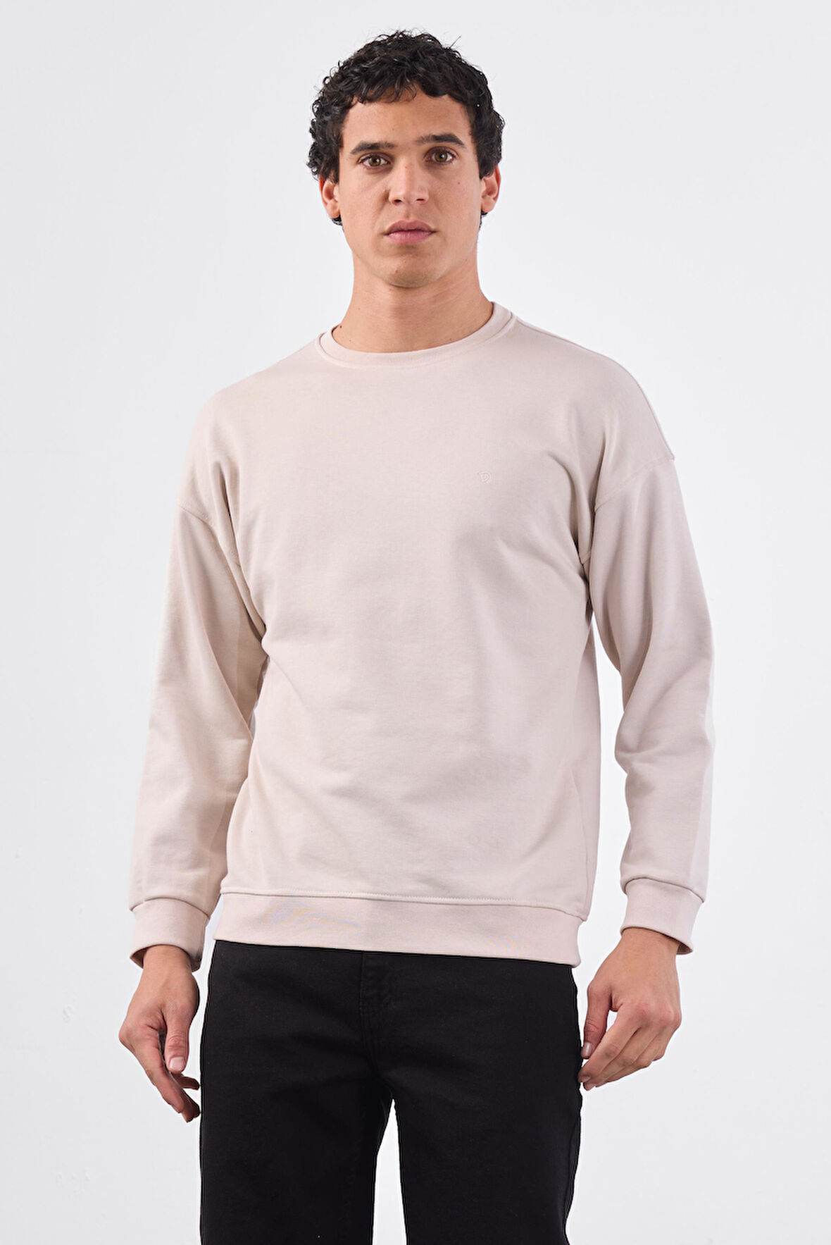 Bej    Erkek Sweatshırt - Regular Fit