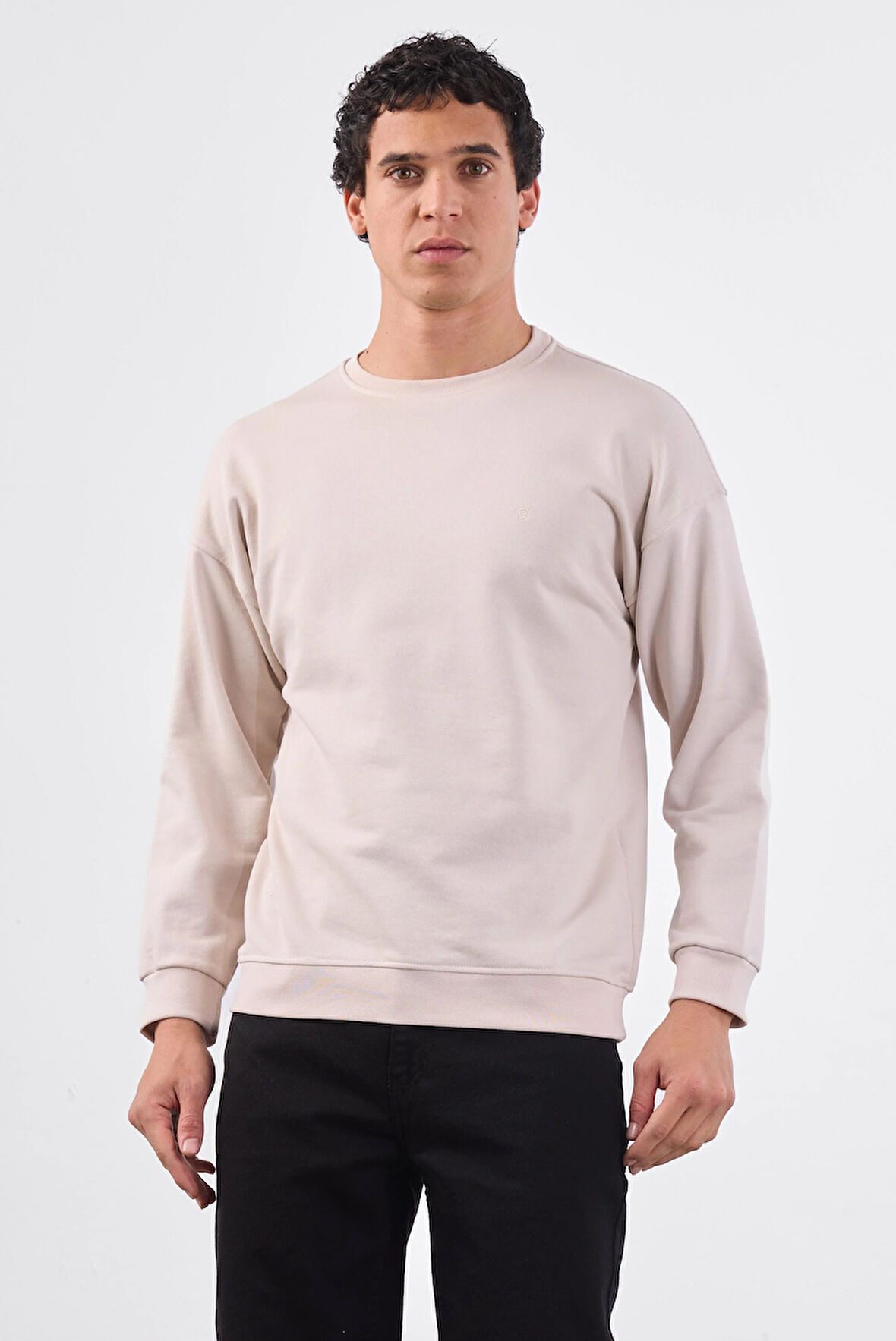 Bej    Erkek Sweatshırt - Regular Fit