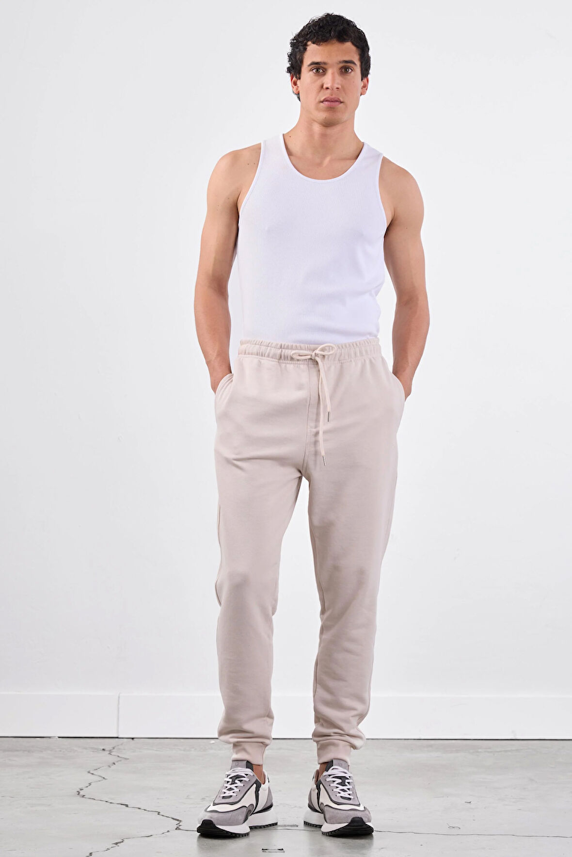 Bej    Erkek Eşofman Altı - Regular Fit