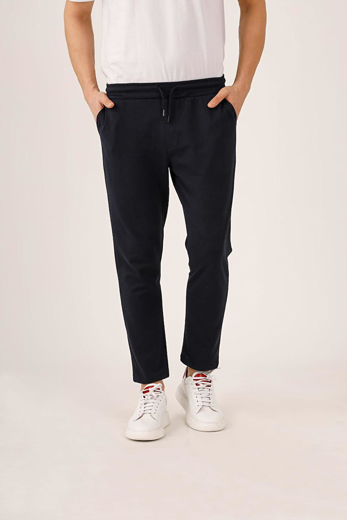 Dufy Lacivert Erkek Ekstra Slim Fit Düz Casual Eşofman Altı - 93010
