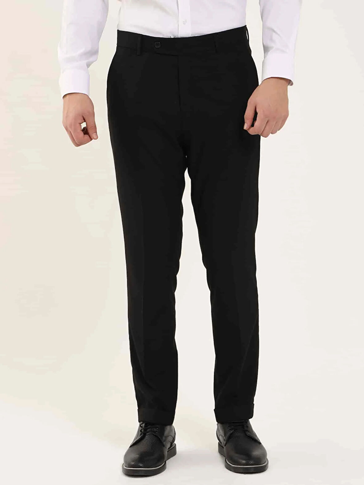 Dufy Siyah Erkek Regular Fit Düz Klasik Pantolon - 97746