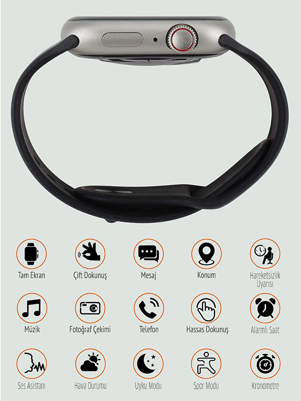 Tonex Çift Kordonlu  A Kalite Amoled Watch 9