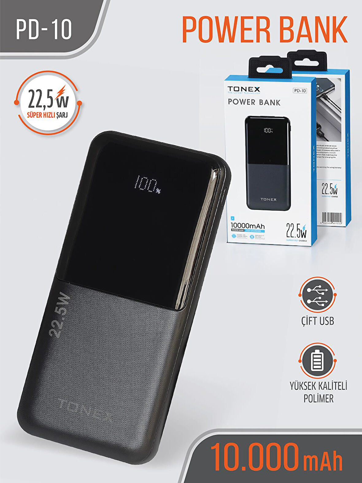 Tonex 10 B. 22.5W Powerbank