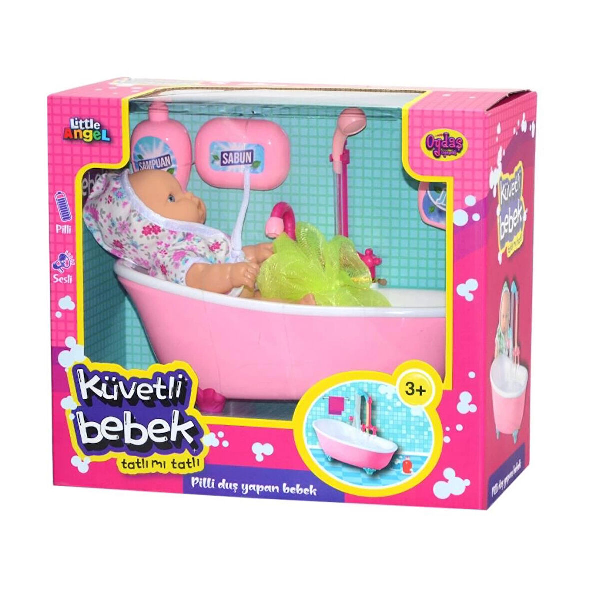 Çocuk 02605 Oydaş,  Pilli Küvette Duş Yapan Bebek