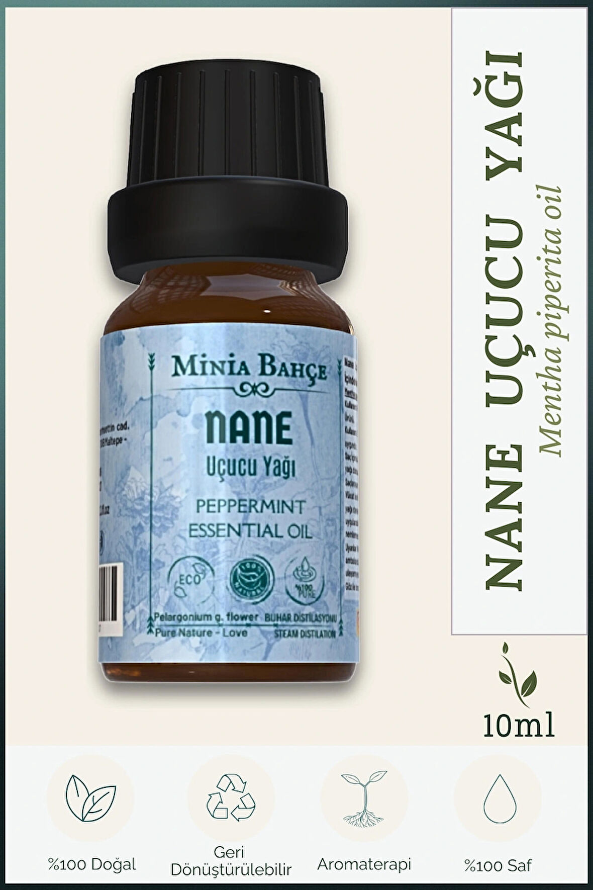 Nane Uçucu Yağı, %100 Saf, 10ml