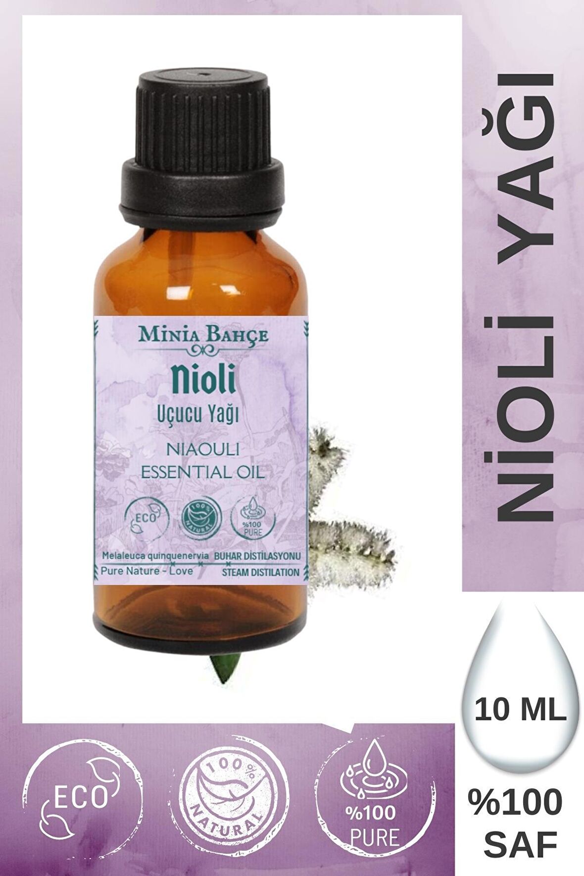 Nioli Uçucu Yağı (NİAOULİ ESSENTİAL OİL), Sertifikalı, %100 Saf, 10ml