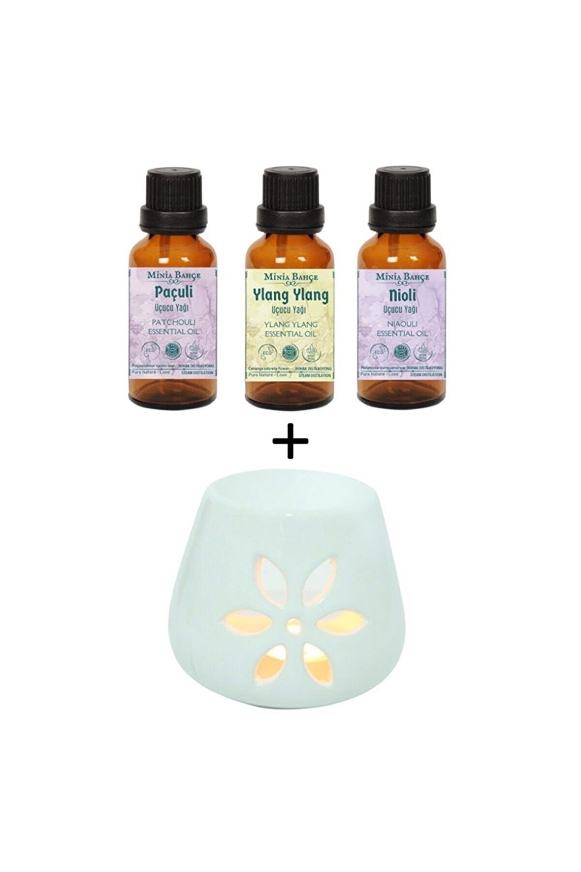 Paçuli Yağı - Ylang Ylang Yağı - Nioli Yağı Ve Buhurdanlık Seti