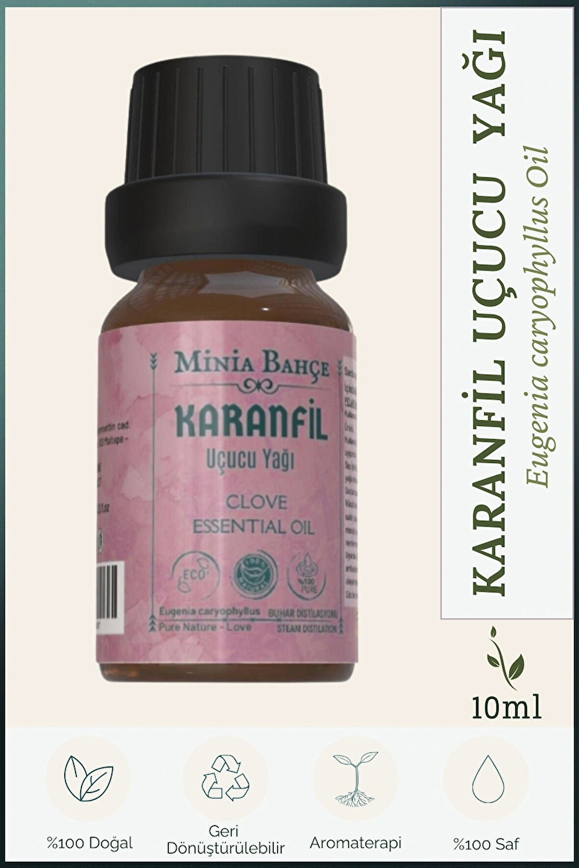 Karanfil Uçucu Yağı , %100 Saf, 10ml