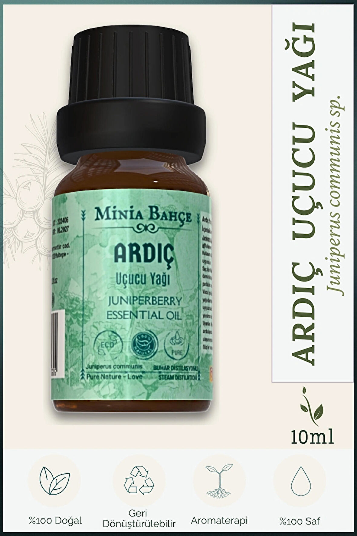 Ardıç Uçucu Yağı , %100 Saf, 10ml