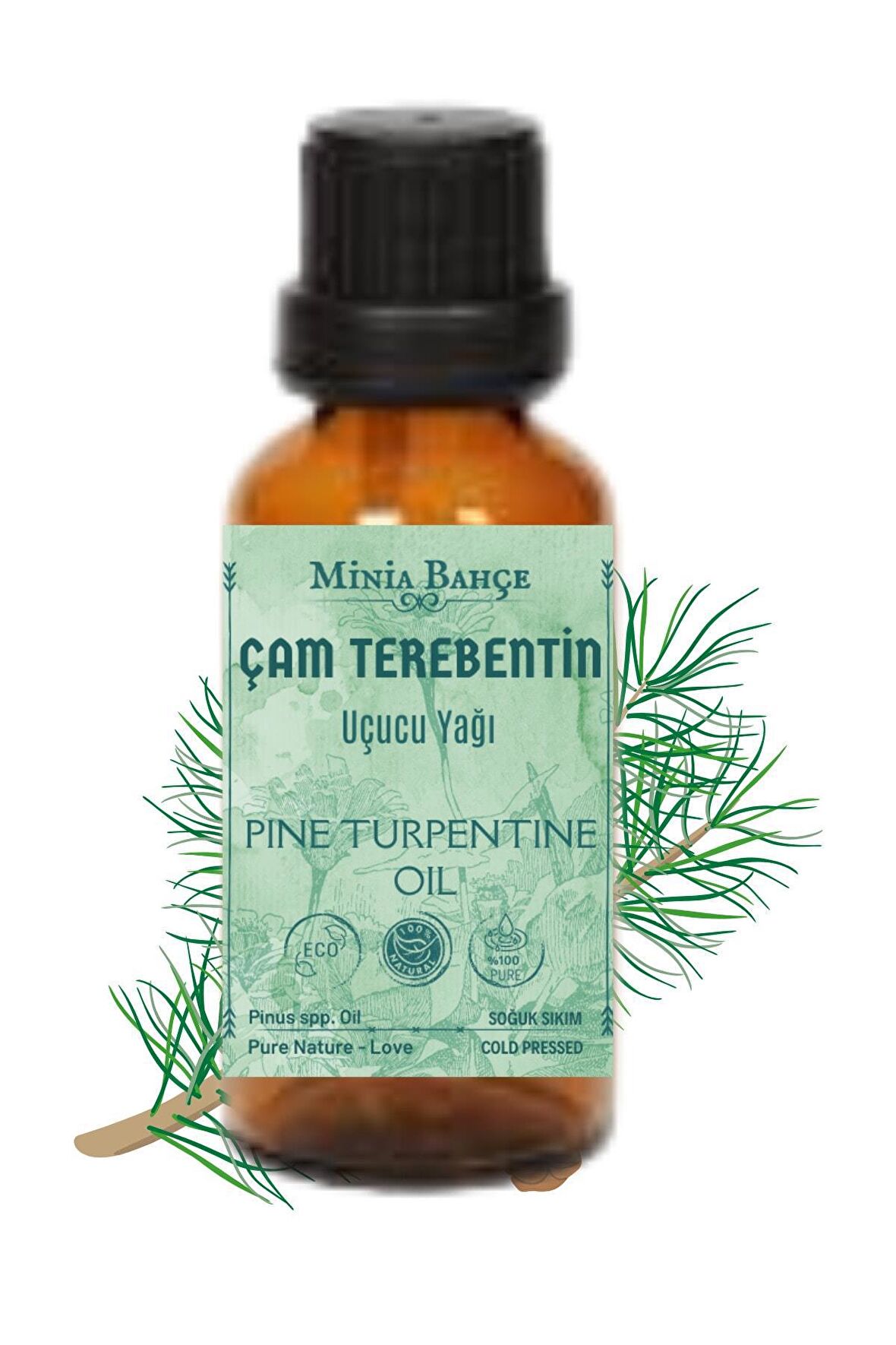 Organik Çam Terebentin Uçucu Yağı, 30ml %100 Saf