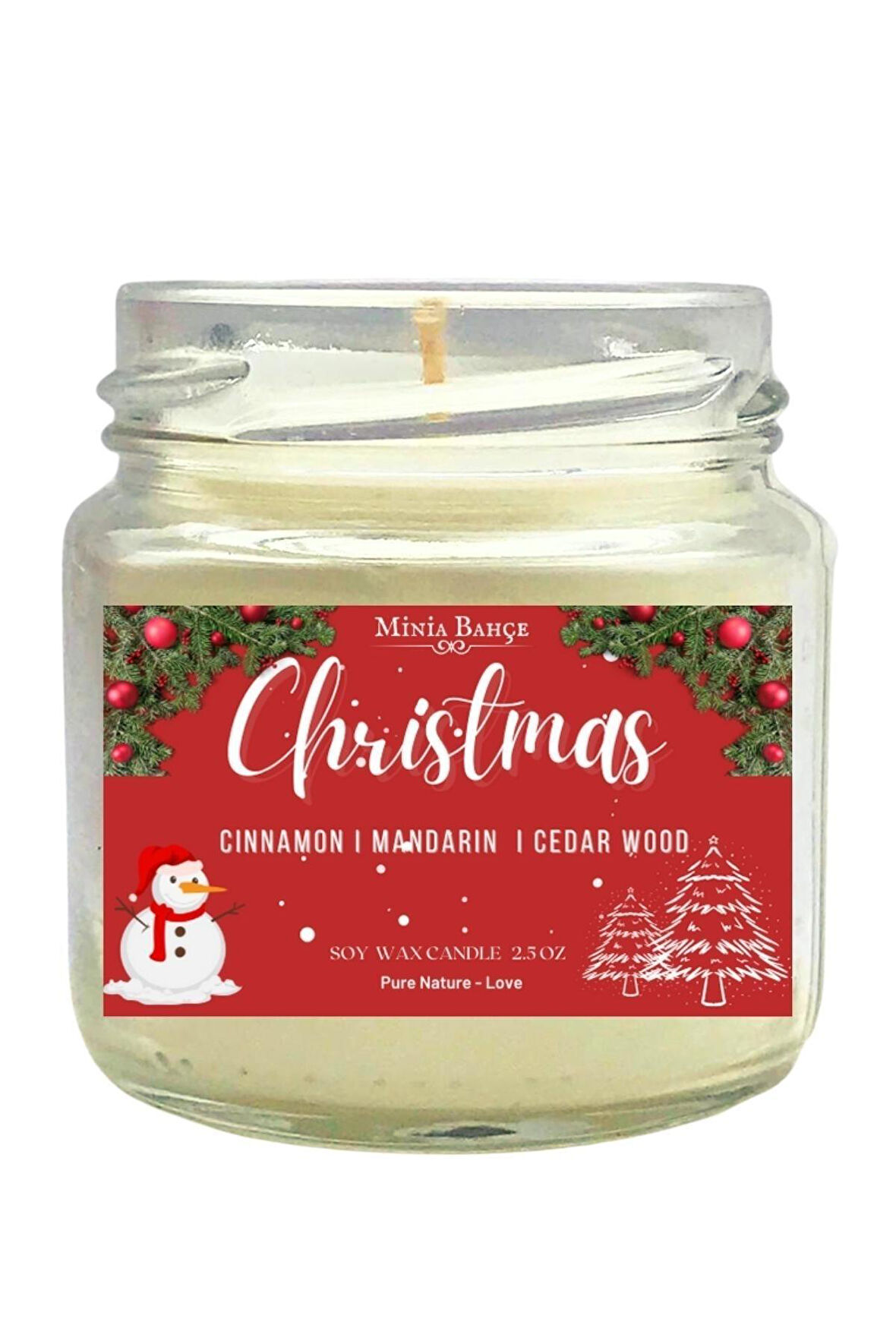 Aromaterapi Soya Mum, Yeni Yıl Soya Mumu 101 (chirstmas) , 75gr