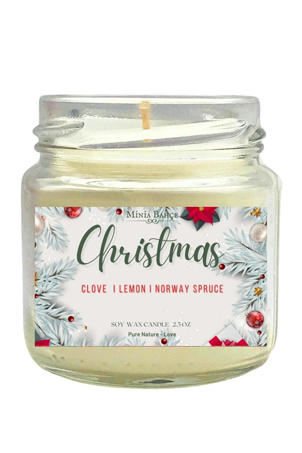 Aromaterapi Soya Mum, Yeni Yıl Soya Mumu 102 (chirstmas) , 75gr