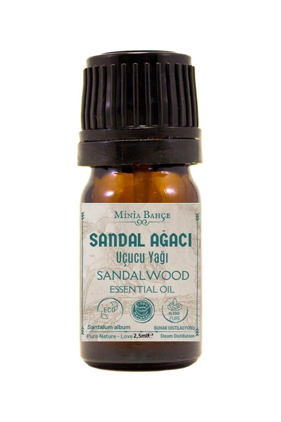 Sandal Ağacı Uçucu Yağı, %100 Saf, 2,5 Ml