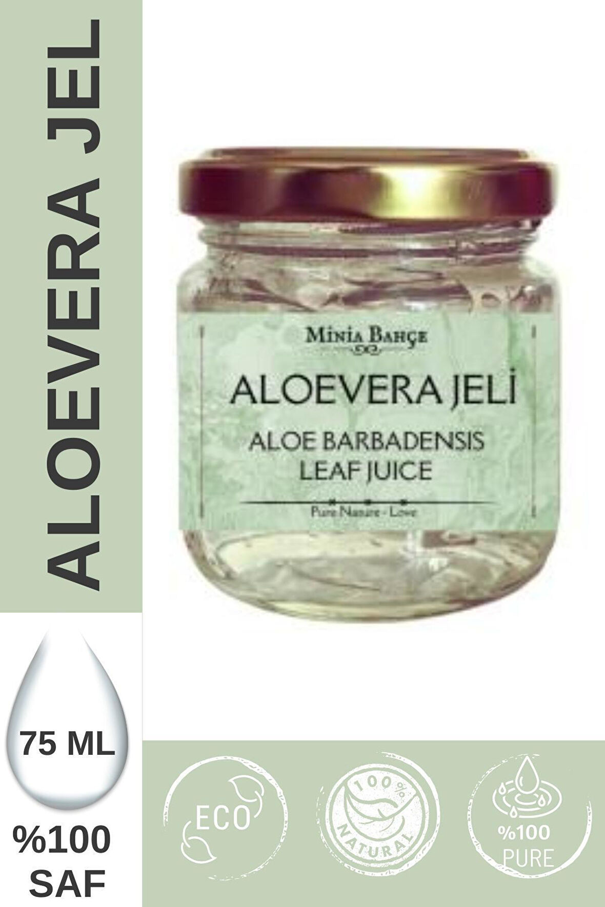 Aloe Vera Jel (aloe Vera) 75ml, %100 Saf