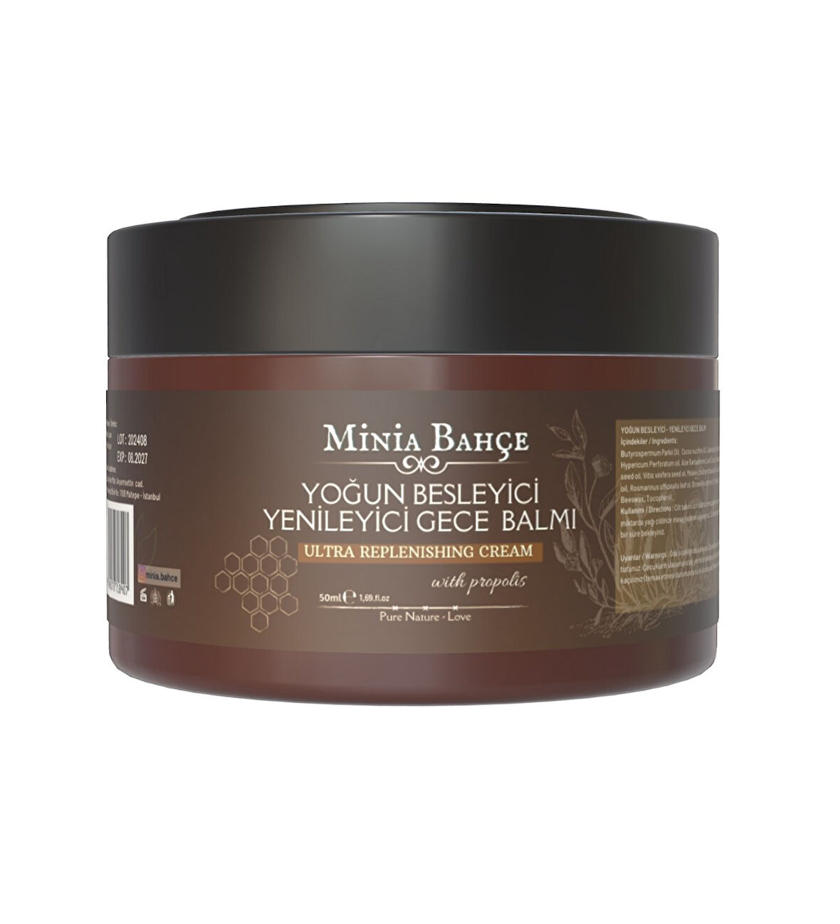 Yoğun Besleyici & Yenileyici Gece Balmı, %100 Doğal Ve Katkısız, 50ml