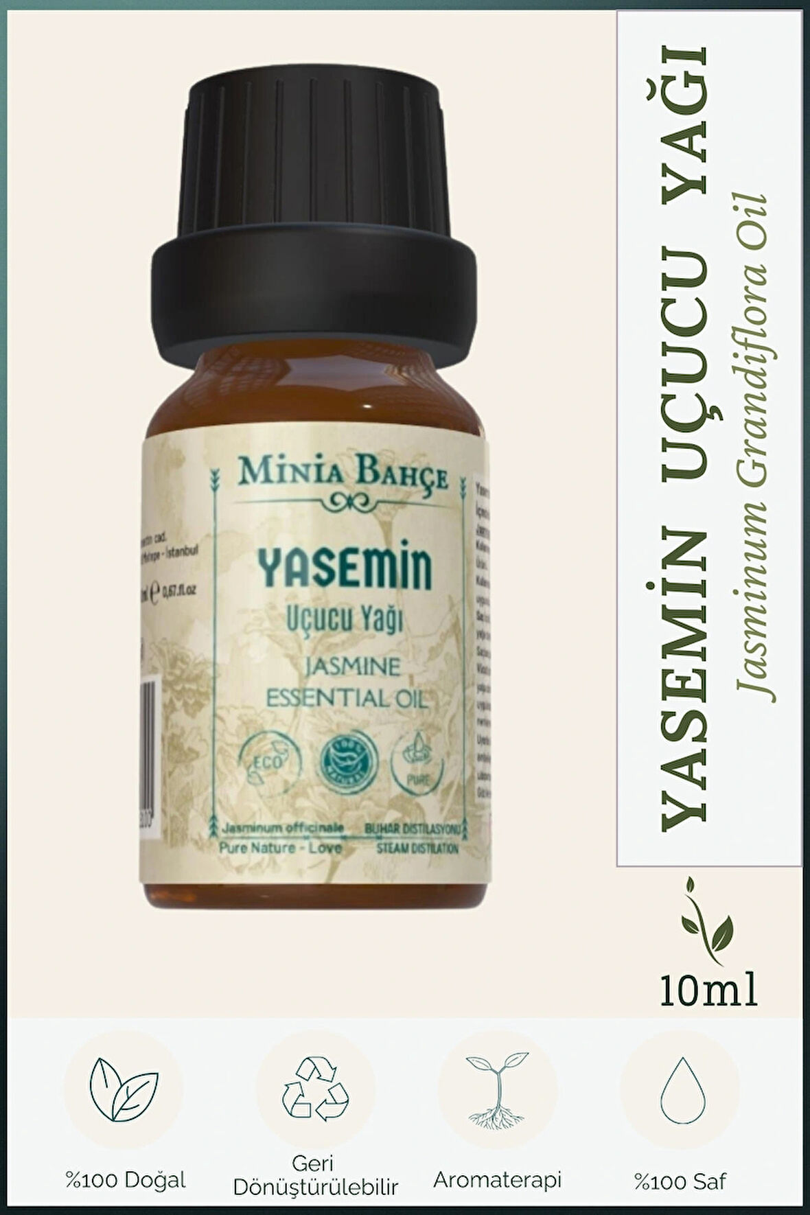 Yasemin Uçucu Yağı, % 100 Saf Ve Doğal 10 ml