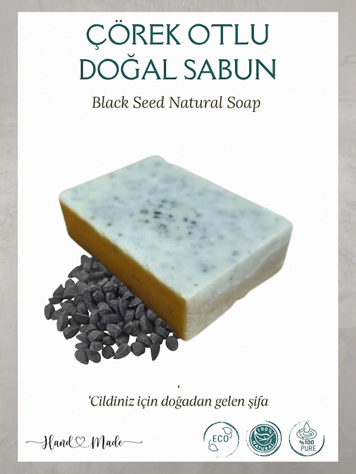 Çörek Otlu Doğal Sabun, 100gr
