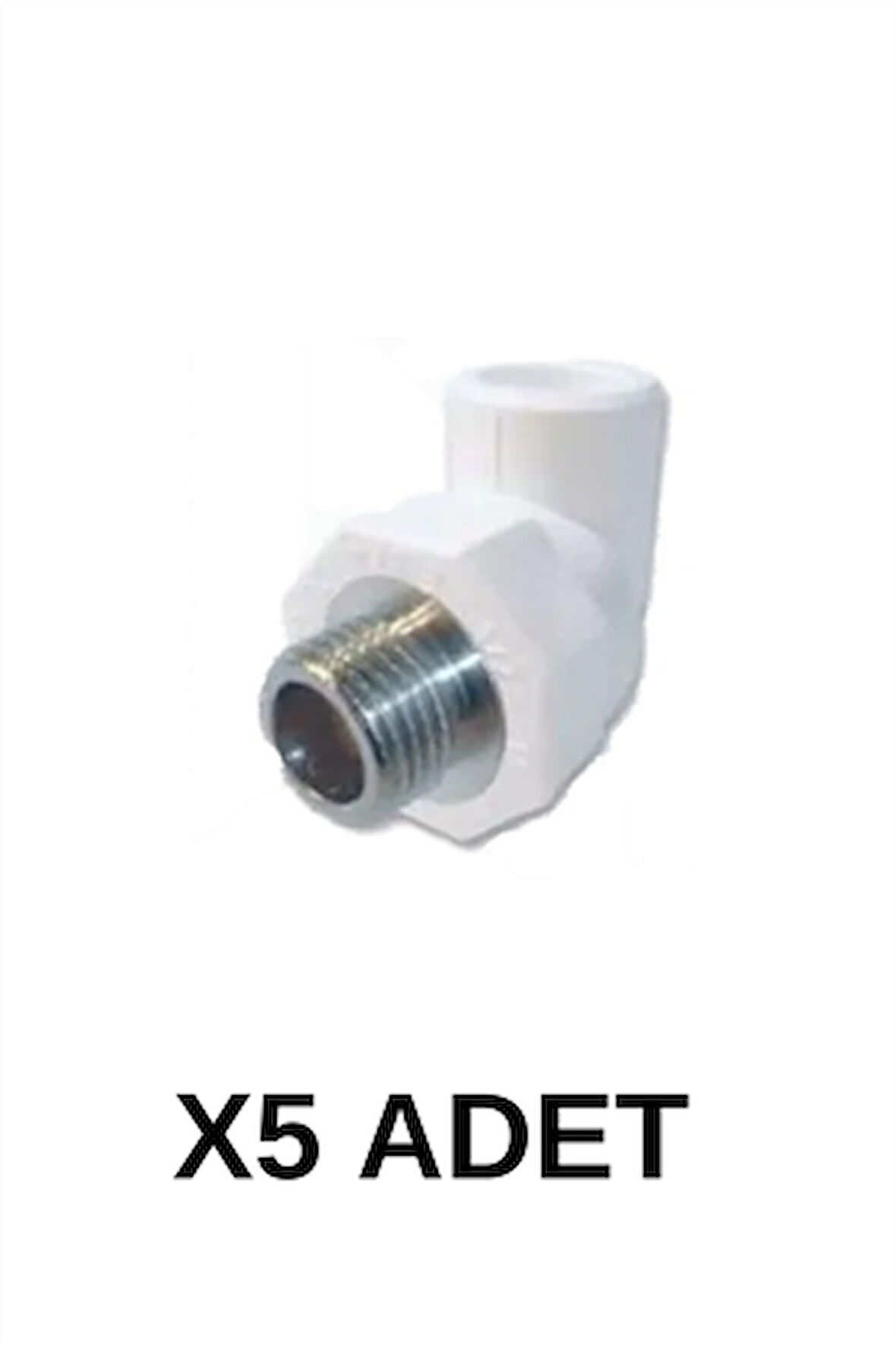 PPRC Dış Dişli Dirsek 25 1/2 5 Adet