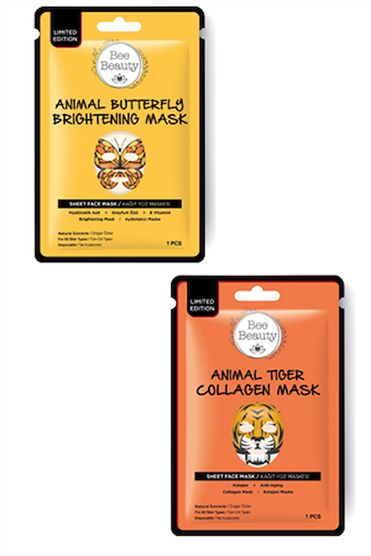 Bee Beauty Butterfly Tiger Kağıt Maske 25 gr