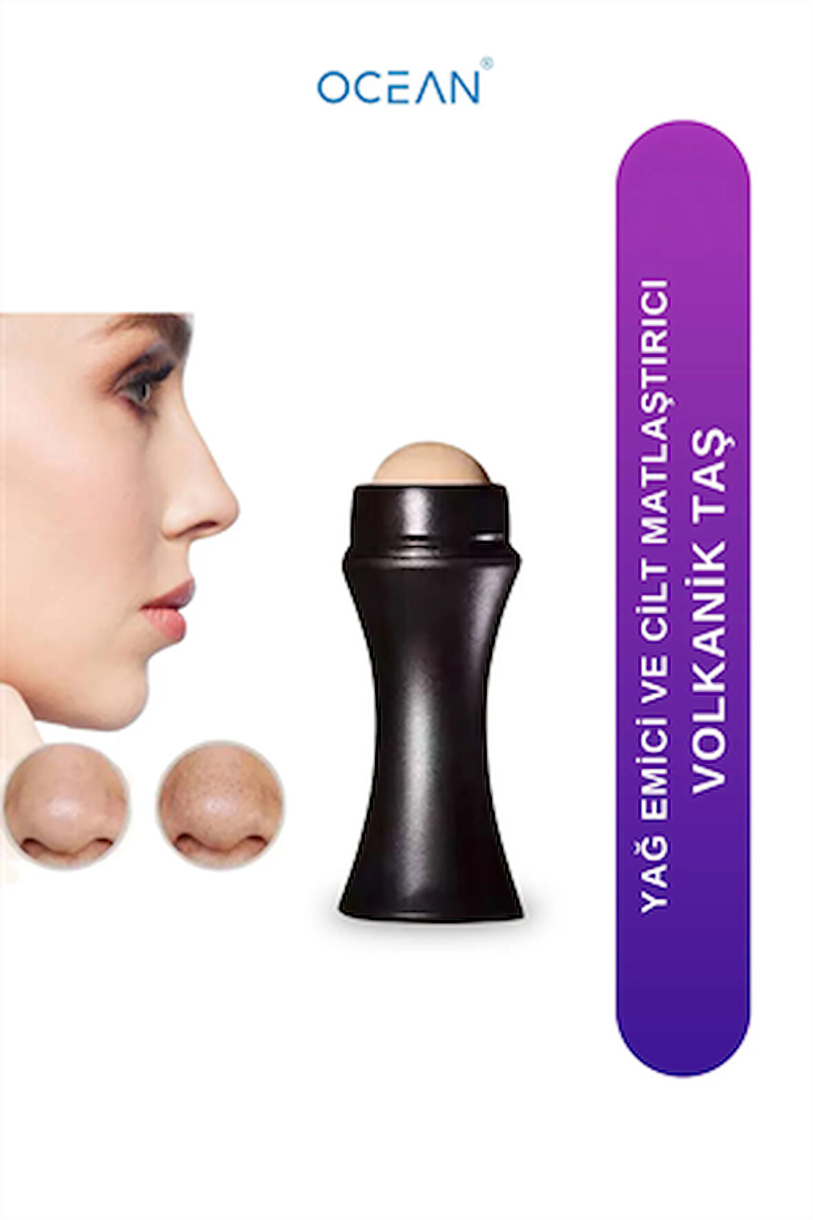 Ocean Volkanik Taş, Doğal Yağ Emici Ve Cilt Matlaştırıcı Gerçek Lav Taşı