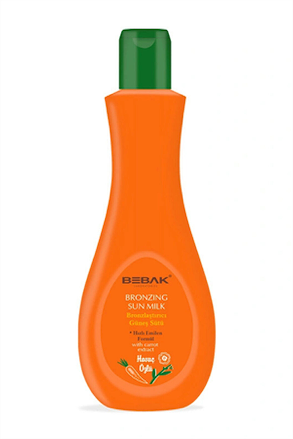 Bebak Güneş Sütü Havuç Özlü – Bronzluk Destekleyici Doğal Formül, 215 ml