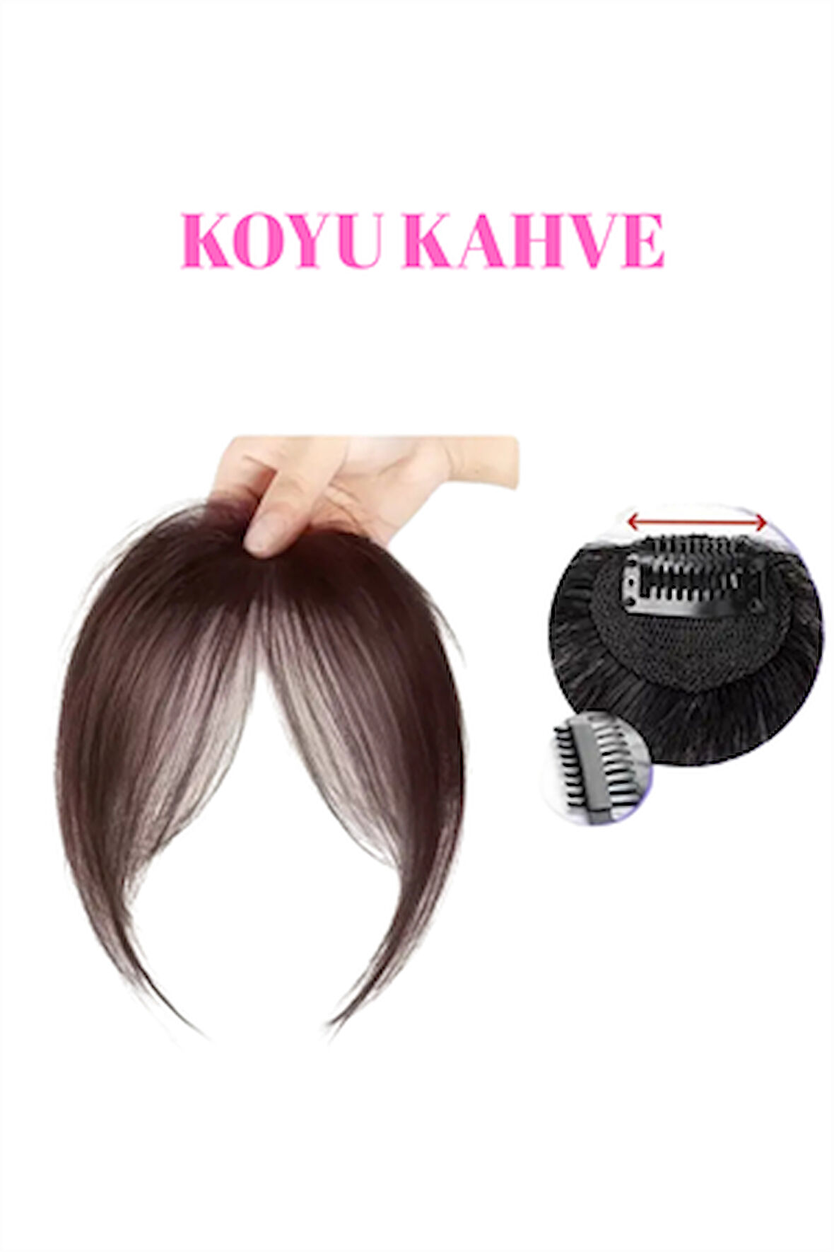 Yüksek Isıya Dayanıklı Sentetik Ombre Kısa Saç Uzantısı – Düz & Kabarık, Görünmez Toka, Günlük ve Parti Kullanımı için