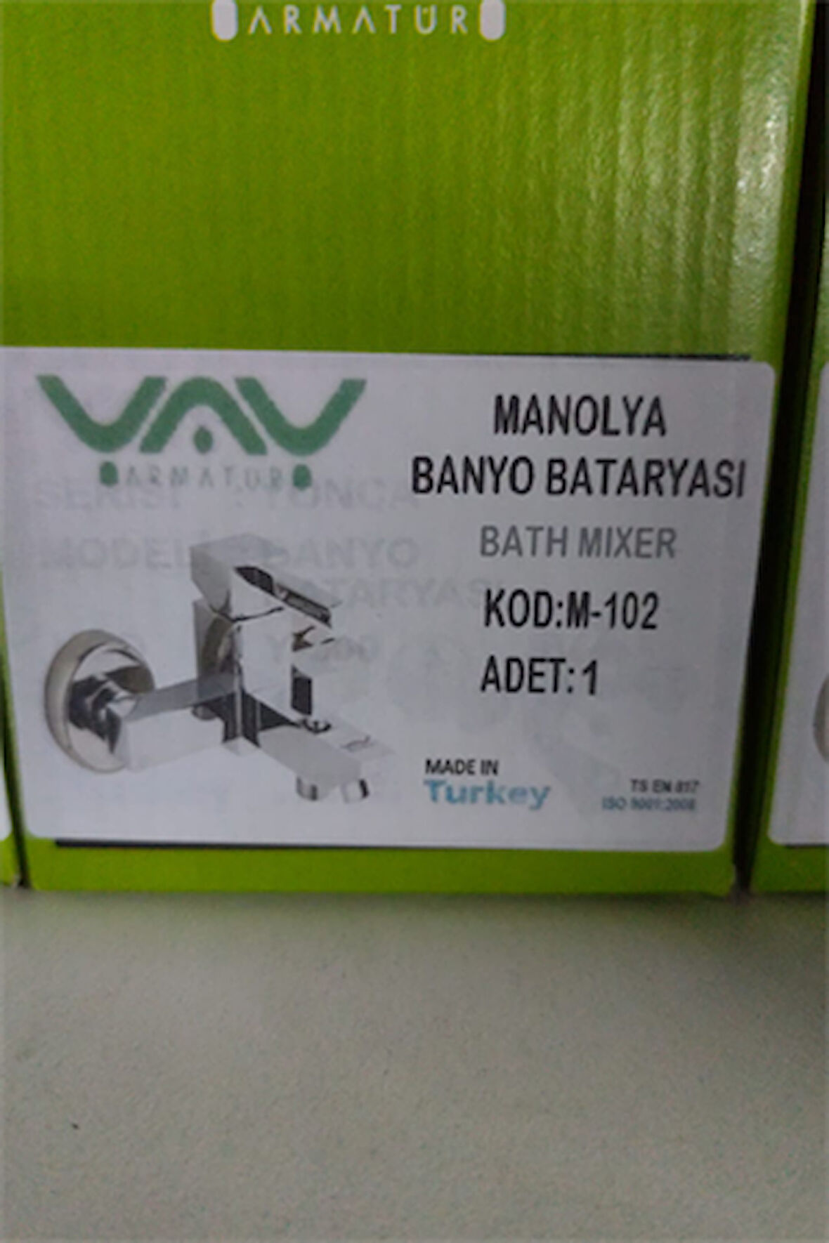 YAY Manolya Serisi Banyo Bataryası M-102 – Dayanıklı, Şık ve Uzun Ömürlü Duş Bataryası