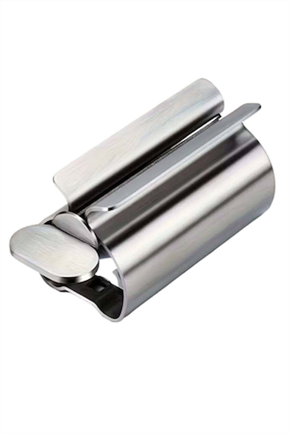 Paslanmaz Çelik Diş Macunu Sıkacağı – Manuel, Güç Gerektirmeyen Diş Macunu Dağıtıcı | Dayanıklı Metal Tasarım, Etkili Dağılım | Şık Metalik Yüzey (1 Adet)