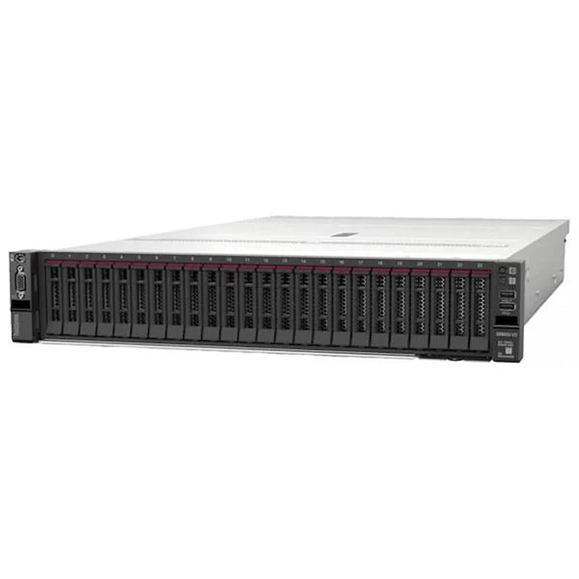 LENOVO THINKSYSTEM SR650 v3 7D76A065EA XEON SILVER 4510-32GB RAM-9350-8i-1100W TITANIUM 2U RACK SUNUCU