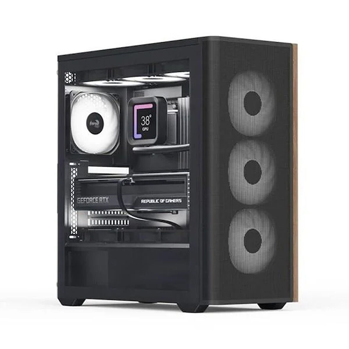 AEROCOOL D501A AE-D501A-BK GAMING MID-TOWER PC KASASI