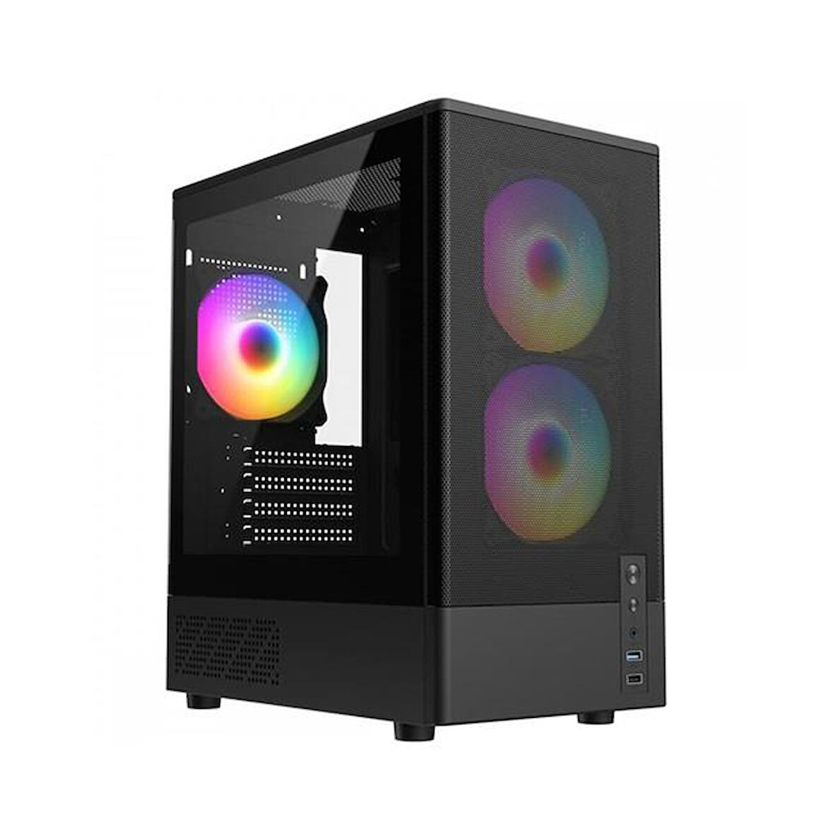 FRISBY FC-8975B 550W 3X120 RGB FAN  GAMİNG SİYAH KASA