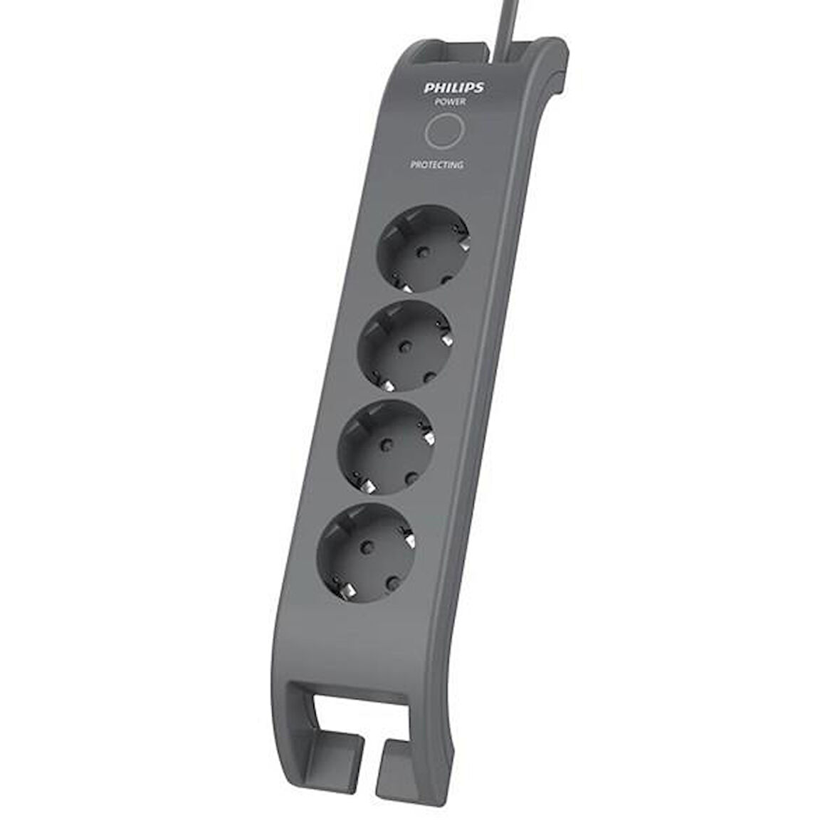 PHILIPS 4-lü SPN3140A/62 900 Joules Akım Koruma Prizi GRİ