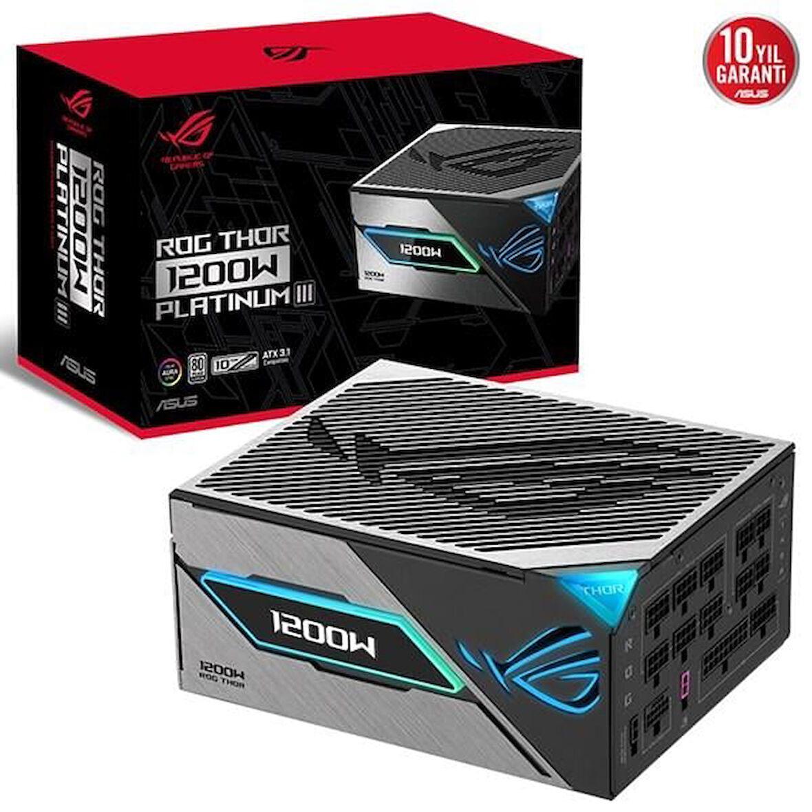ASUS 1200W 80+ PLATINUM ROG THOR 1200P3 Tam Modüler Power Supply