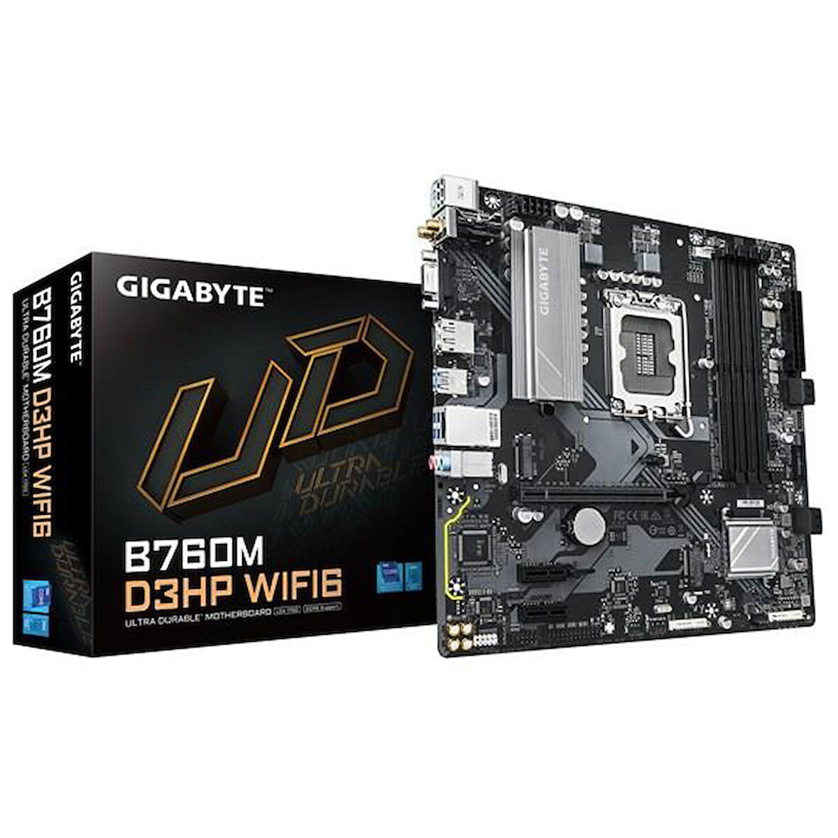 GIGABYTE B760M D3HP WIFI6 DDR4 HDMI DP PCIE 4.0 1700p mATX