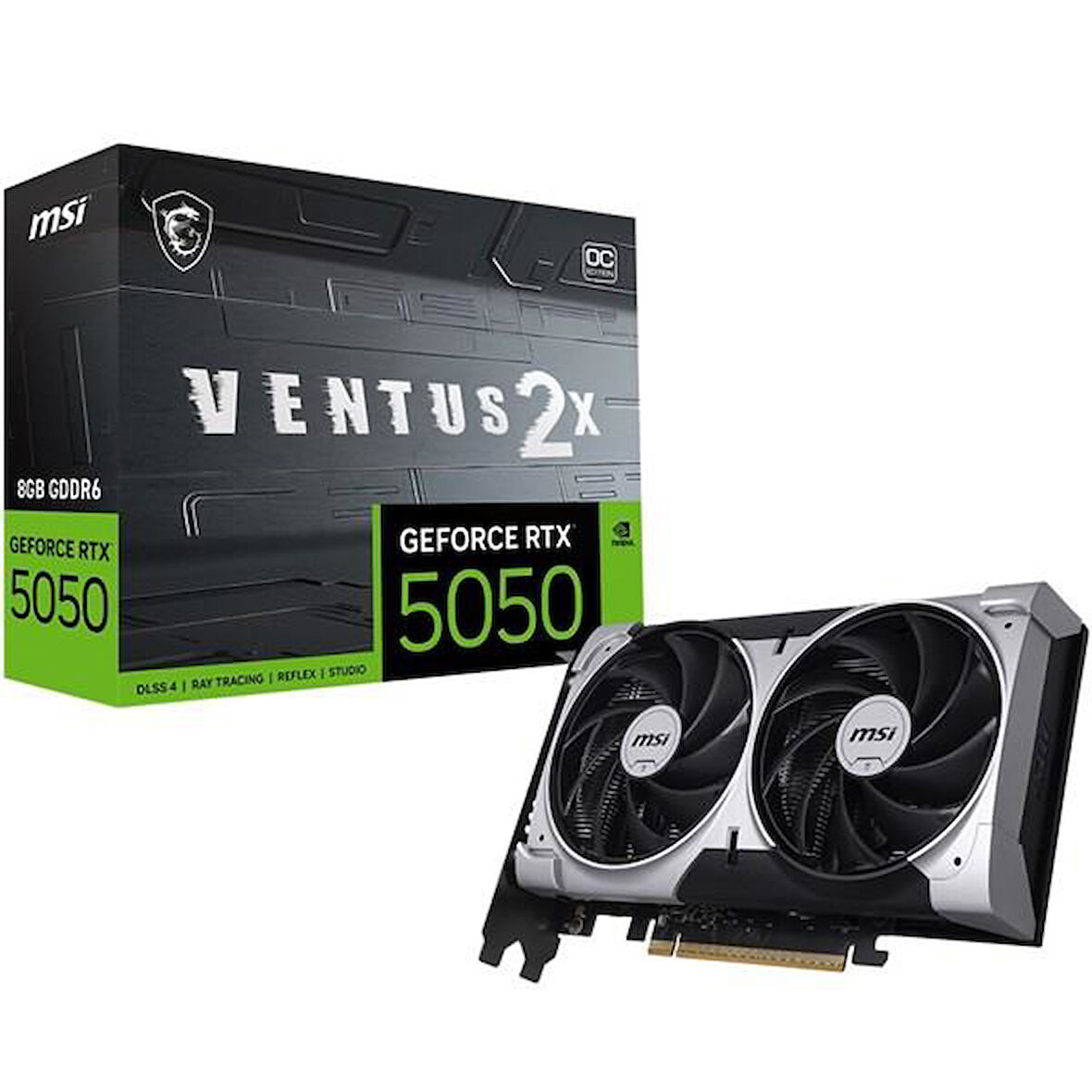 MSI 8GB RTX5050 VENTUS 2X OC 8G GDDR6 128bit HDMI-DP PCIE 5.0