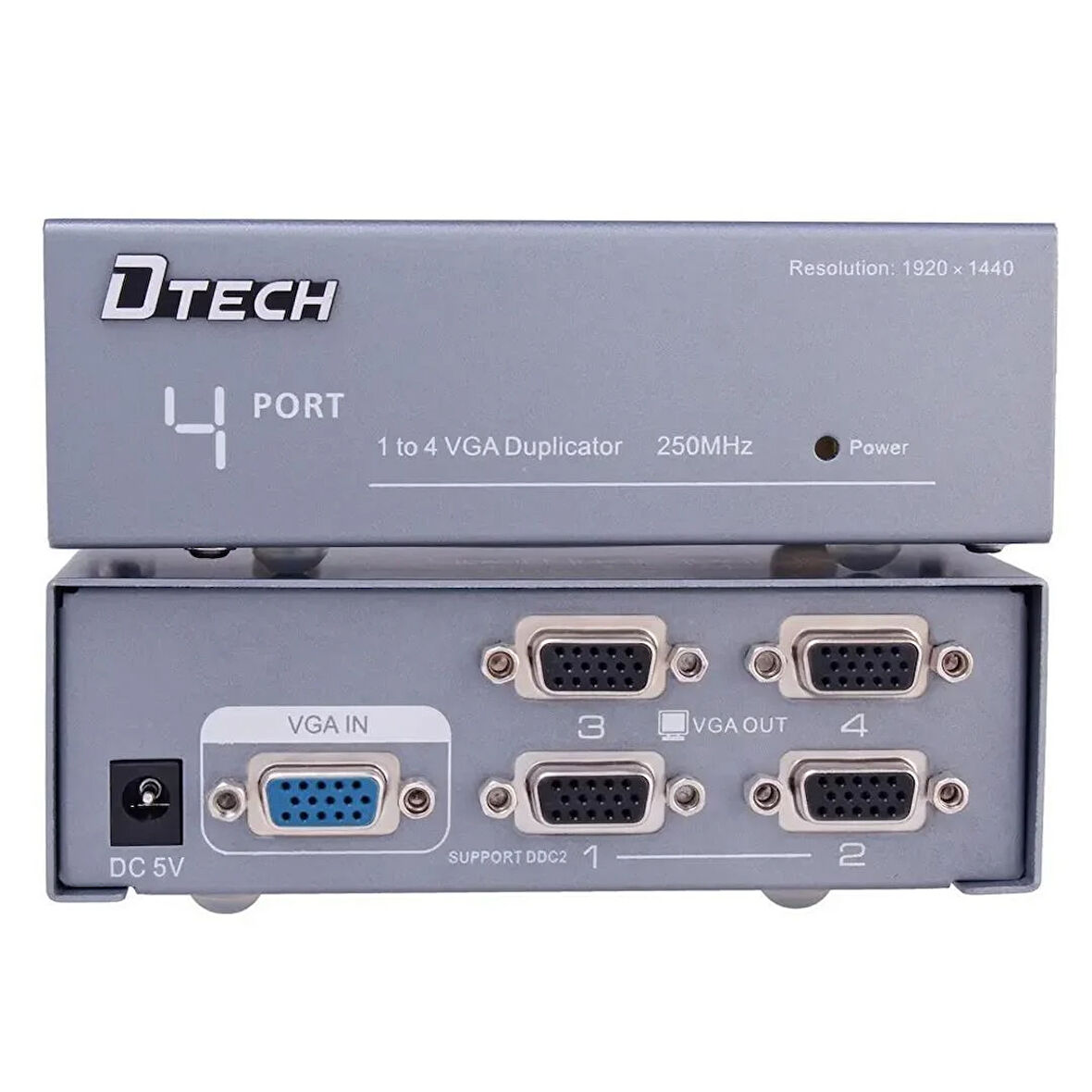 PowerMaster 250Mhz 1TO4 VGA Splitter Dağıtıcı Monitör Çoklayıcı