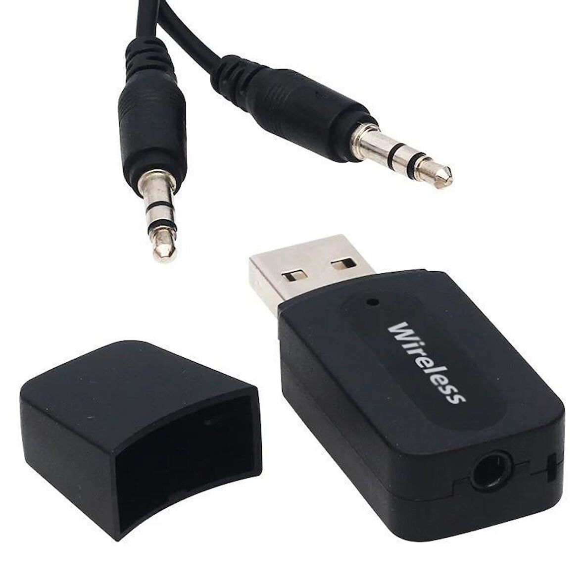 PowerMaster PM-15152 Bluetooth Wireless TO 3.5mm Jack Audio Ses MP3 Alıcı (Receiver Çevirici Adaptörü)