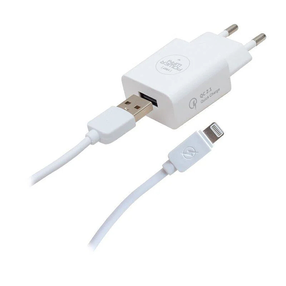 Powerway X-907 5 Volt 2000 mA Hızlı Şarj Başlık Adaptörü - iPhone Kablo
