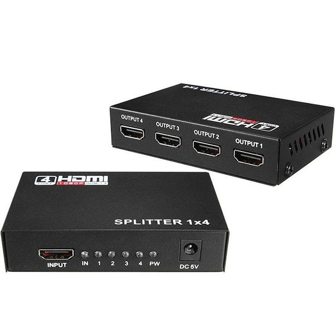 Fully G-538G 1.4V 1080P 3D 4 Portlu HDMI Splitter Dağıtıcı