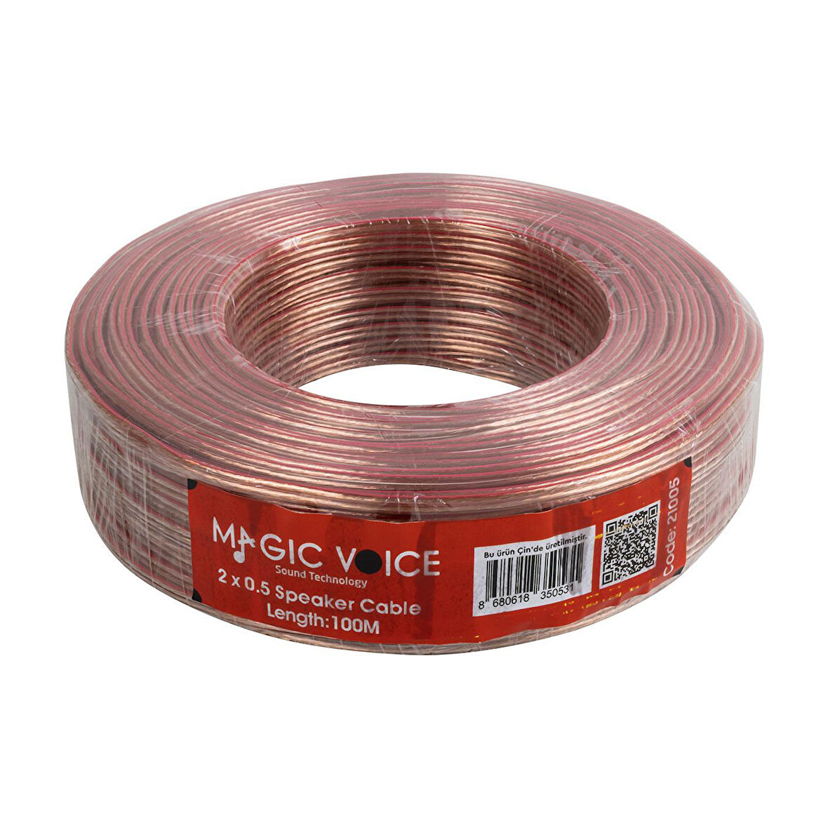 MagicVoice 2 x 0.50 Şeffaf Hoparlör Kablosu