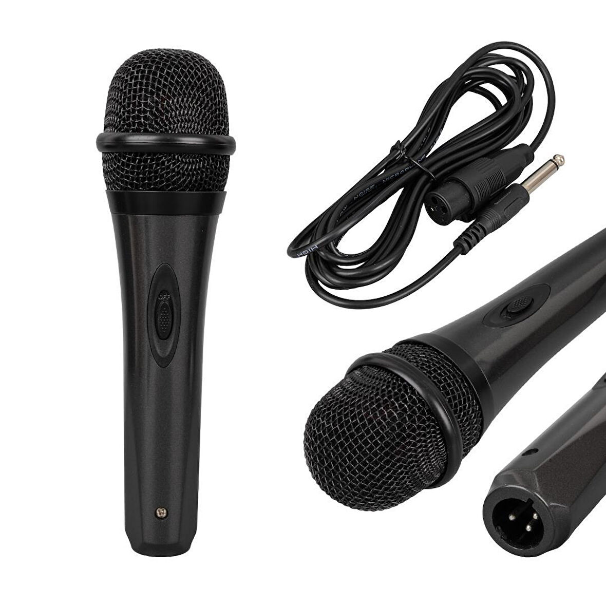 MagicVoice MV-21632 Dinamik Profesyonel EL Mikrofonu 3 Metre Kablolu