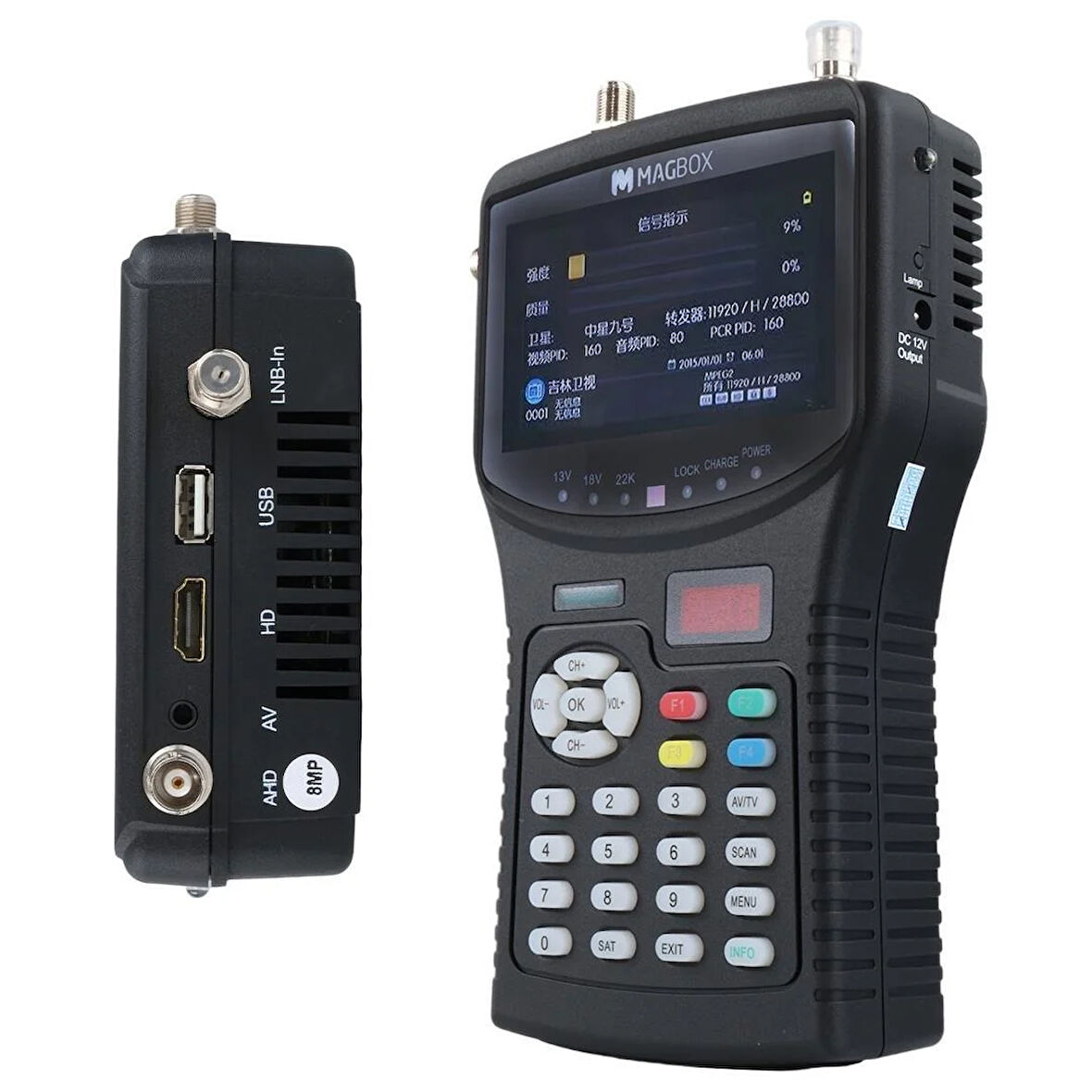 Magbox MG-265S/T+ 4.3'' İnç Full HD LCD Ekranlı Görüntülü Uydu Yön Bulucu (Uzaktan Kumandalı)