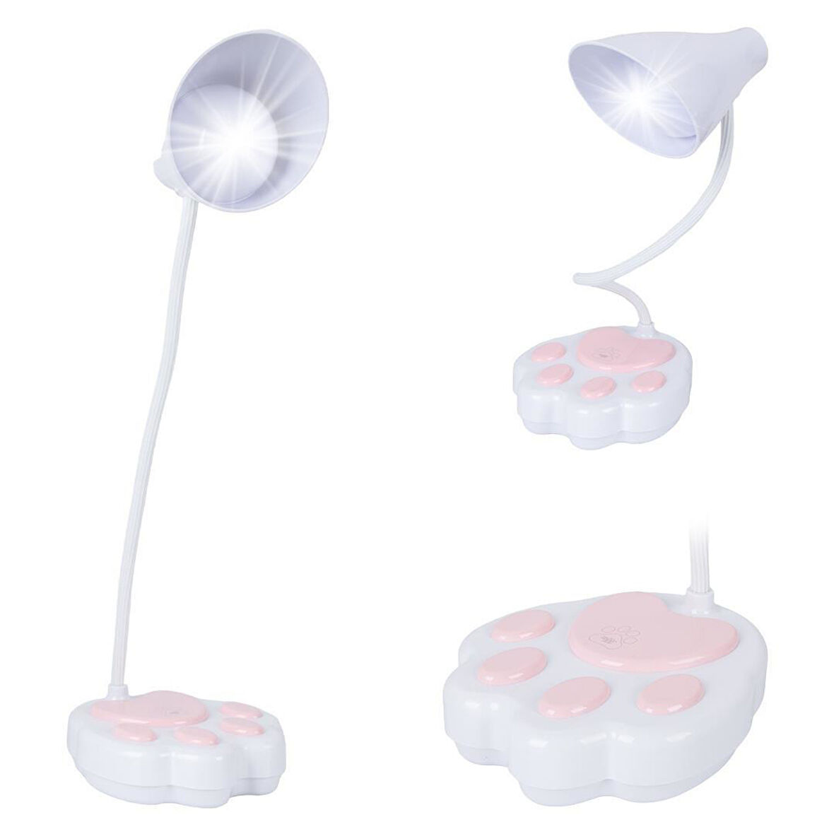 PowerMaster JF-1623 20 LED'li 2.5 Watt Şarjlı Esnek Masa Lambası (OM-114) - Dokunmatik ve USB Şarjlı