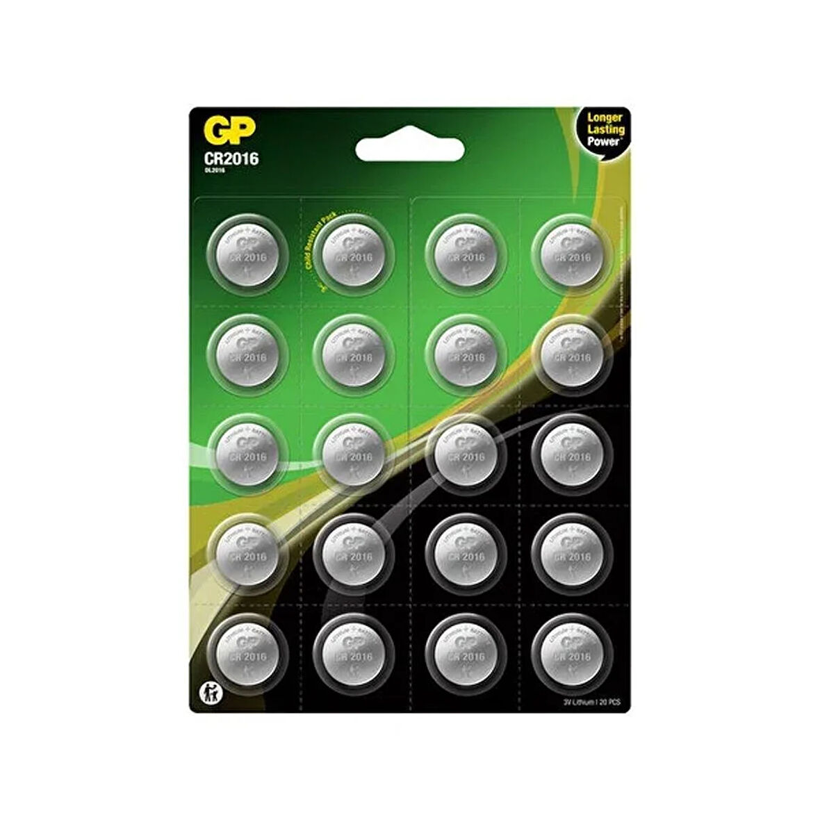 GP CR2016 DL2016 Lityum 20'li Para Pil (GPCR2016-2CAI20)