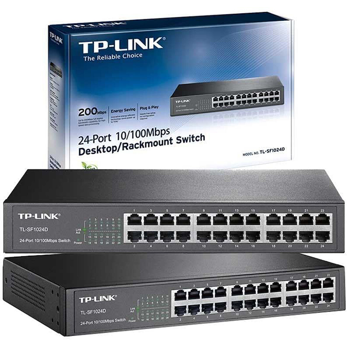 Tp-Link TL-SF1024D 24 Port 10-100 Mbps Ethernet Switch