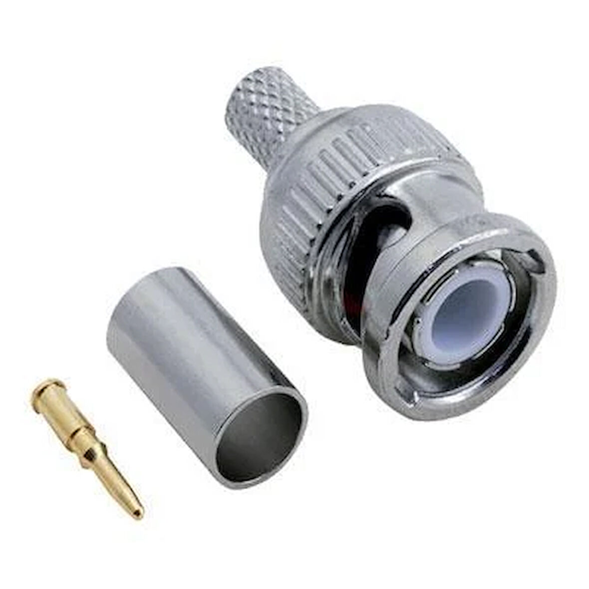 Erkek Sıkmalı RG 59 BNC Konnektör