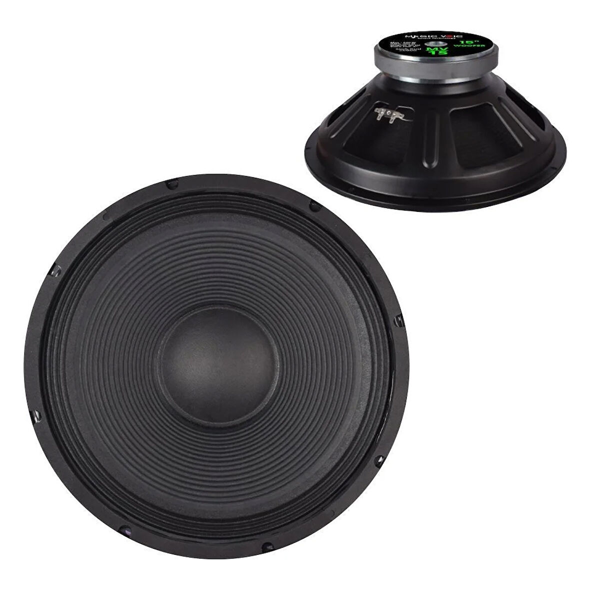 Magicvoice MV-15 Maks. 700 Watt / Rms 350 Watt 15” Siyah 38 Cm Woofer Yedek Hoparlör