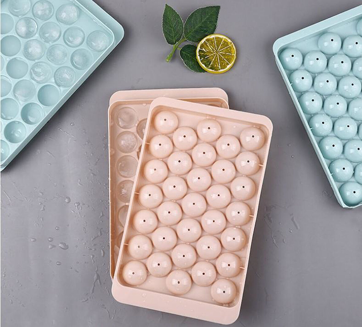 33 Hazneli Küre Buz Kalıbı 2 Renk